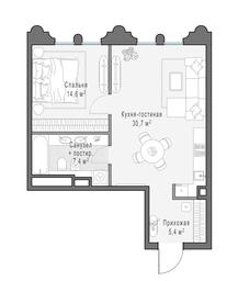 Продажа 1-комн. квартиры, 58,2 м² в ЖК «Клубный город-парк «Фрунзенская набережная»», Фрунзенская набережная, 30, Москва, Россия #4