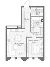 1-BD Apartment Sale, 66.4 sq. m. at Frunzenskaya naberezhnaya, Frunzenskaya Embankment, 30, Moscow, Russia #3