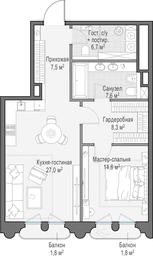 1-BD Apartment Sale, 73.1平方米 at Frunzenskaya naberezhnaya, Frunzenskaya Embankment, 30, Moscow, Russia #3 1-BD Apartment Sale, 73.1平方米 at Frunzenskaya naberezhnaya, Frunzenskaya Embankment, 30, Moscow, Russia #3