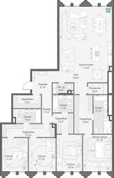3-BD Apartment Sale, 248.4平方米 at Frunzenskaya naberezhnaya, Frunzenskaya Embankment, 30, Moscow, Russia #2 3-BD Apartment Sale, 248.4平方米 at Frunzenskaya naberezhnaya, Frunzenskaya Embankment, 30, Moscow, Russia #2