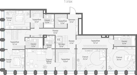 5-BD Apartment Sale, 442.5 sq. m. at Frunzenskaya naberezhnaya, Frunzenskaya Embankment, 30, Moscow, Russia #4