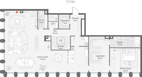 5-BD Apartment Sale, 442.5 sq. m. at Frunzenskaya naberezhnaya, Frunzenskaya Embankment, 30, Moscow, Russia #2 5-BD Apartment Sale, 442.5 sq. m. at Frunzenskaya naberezhnaya, Frunzenskaya Embankment, 30, Moscow, Russia #2