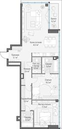 Продажа 1-комн. квартиры, 118,1 м² в ЖК «Клубный город-парк «Фрунзенская набережная»», Фрунзенская набережная, 30, Москва, Россия #2