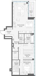 Продажа 1-комн. квартиры, 118,1 м² в ЖК «Клубный город-парк «Фрунзенская набережная»», Фрунзенская набережная, 30, Москва, Россия #4