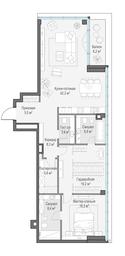 3-BD Apartment Sale, 118平方米 at Frunzenskaya naberezhnaya, Frunzenskaya Embankment, 30, Moscow, Russia #4