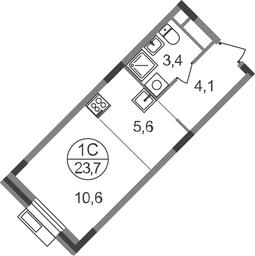 Apartment Sale, 23.7平方米 at Rezidentsii Skolkovo, Kashtanovaya ulitsa, 1, rabochiy posyolok Zarechye, Odintsovskiy City District, Moscow Region, Russia #2 Apartment Sale, 23.7平方米 at Rezidentsii Skolkovo, Kashtanovaya ulitsa, 1, rabochiy posyolok Zarechye, Odintsovskiy City District, Moscow Region, Russia #2