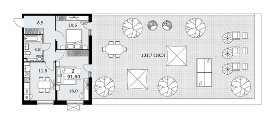1-BD Apartment Sale, 92.5 sq. m. at Prokshino, Prokshino Residential Complex, Sosenskoye Settlement, Moscow, Russia #2 1-BD Apartment Sale, 92.5 sq. m. at Prokshino, Prokshino Residential Complex, Sosenskoye Settlement, Moscow, Russia #2