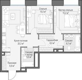 2-BD Apartment Sale, 83.3 sq. m. at Frunzenskaya naberezhnaya, Frunzenskaya Embankment, 30, Moscow, Russia #3 2-BD Apartment Sale, 83.3 sq. m. at Frunzenskaya naberezhnaya, Frunzenskaya Embankment, 30, Moscow, Russia #3
