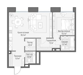 2-BD Apartment Sale, 83.3 sq. m. at Frunzenskaya naberezhnaya, Frunzenskaya Embankment, 30, Moscow, Russia #4