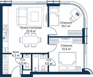 Продажа 2-комн. квартиры, 54,5 м² в ЖК «Сити Бэй (City Bay)», Волоколамское шоссе, 95с3, Москва, Россия #2 Продажа 2-комн. квартиры, 54,5 м² в ЖК «Сити Бэй (City Bay)», Волоколамское шоссе, 95с3, Москва, Россия #2