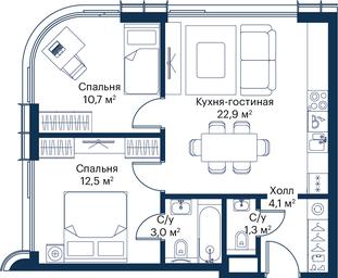 Продажа 2-комн. квартиры, 54,51 м² в ЖК «Сити Бэй (City Bay)», Волоколамское шоссе, 95с3, Москва, Россия #2 Продажа 2-комн. квартиры, 54,51 м² в ЖК «Сити Бэй (City Bay)», Волоколамское шоссе, 95с3, Москва, Россия #2
