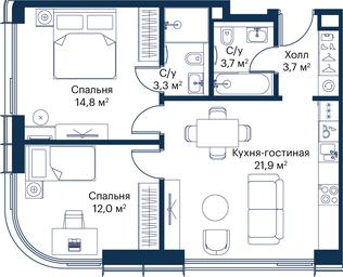 Продажа 2-комн. квартиры, 59,42 м² в ЖК «Сити Бэй (City Bay)», Волоколамское шоссе, 95с3, Москва, Россия #2 Продажа 2-комн. квартиры, 59,42 м² в ЖК «Сити Бэй (City Bay)», Волоколамское шоссе, 95с3, Москва, Россия #2