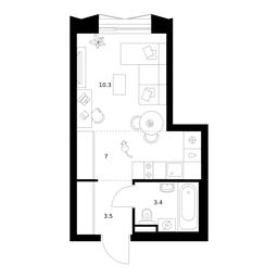 Apartment Sale, 24.2 sq. m. at Zelionyi Park, 687-y proyezd, 15с2, Zelenograd, Moscow, Russia #2 Apartment Sale, 24.2 sq. m. at Zelionyi Park, 687-y proyezd, 15с2, Zelenograd, Moscow, Russia #2