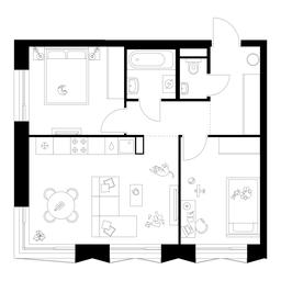 2-BD Apartment Sale, 52.9平方米 at Zelionyi Park, 687-y proyezd, 15с2, Zelenograd, Moscow, Russia #2 2-BD Apartment Sale, 52.9平方米 at Zelionyi Park, 687-y proyezd, 15с2, Zelenograd, Moscow, Russia #2