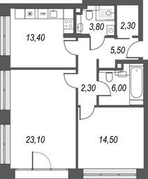 2-BD Apartment Sale, 70.9 sq. m. at AFI Park Voroncovskiy, Akademika Chelomeya Street, 7Ас2, Moscow, Russia #3 2-BD Apartment Sale, 70.9 sq. m. at AFI Park Voroncovskiy, Akademika Chelomeya Street, 7Ас2, Moscow, Russia #3
