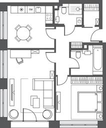 2-BD Apartment Sale, 70.9 sq. m. at AFI Park Voroncovskiy, Akademika Chelomeya Street, 7Ас2, Moscow, Russia #2 2-BD Apartment Sale, 70.9 sq. m. at AFI Park Voroncovskiy, Akademika Chelomeya Street, 7Ас2, Moscow, Russia #2
