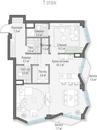 2-BD Apartment Sale, 115.5 sq. m. at Tishinskiy bulvar, Gruzinsky Val Street, 10, Moscow, Russia #3