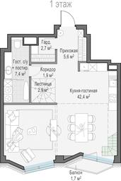 1-BD Apartment Sale, 86.6 sq. m. at Tishinskiy bulvar, Gruzinsky Val Street, 10, Moscow, Russia #3