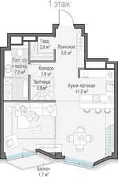 1-BD Apartment Sale, 84.8平方米 at Tishinskiy bulvar, Gruzinsky Val Street, 10, Moscow, Russia #3 1-BD Apartment Sale, 84.8平方米 at Tishinskiy bulvar, Gruzinsky Val Street, 10, Moscow, Russia #3