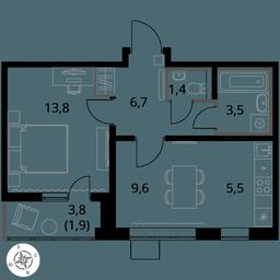 2-BD Apartment Sale, 42.4 sq. m. at Pervy Yuzhny, zhiloy kompleks Pervy Yuzhny, Leninskiy City District, Moscow Region, Russia #3 2-BD Apartment Sale, 42.4 sq. m. at Pervy Yuzhny, zhiloy kompleks Pervy Yuzhny, Leninskiy City District, Moscow Region, Russia #3