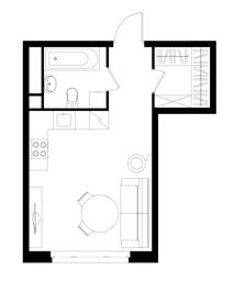 Apartment Sale, 28.4平方米 at Peredelkino Blizhnee, Korneya Chukovskogo Street, 1, Vnukovskoye Settlement, Moscow, Russia #4