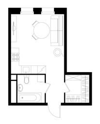 Apartment Sale, 28.7 sq. m. at Peredelkino Blizhnee, Korneya Chukovskogo Street, 1, Vnukovskoye Settlement, Moscow, Russia #4
