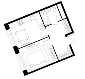 Apartment Sale, 36.6平方米 at Peredelkino Blizhnee, Korneya Chukovskogo Street, 1, Vnukovskoye Settlement, Moscow, Russia #4