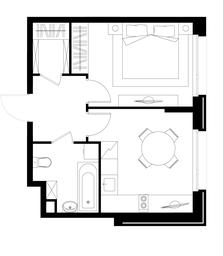 Apartment Sale, 36.7平方米 at Peredelkino Blizhnee, Korneya Chukovskogo Street, 1, Vnukovskoye Settlement, Moscow, Russia #4