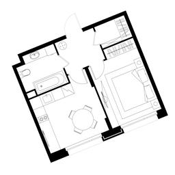 Apartment Sale, 36.8 sq. m. at Peredelkino Blizhnee, Korneya Chukovskogo Street, 1, Vnukovskoye Settlement, Moscow, Russia #4