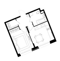 Apartment Sale, 36.9平方米 at Peredelkino Blizhnee, Korneya Chukovskogo Street, 1, Vnukovskoye Settlement, Moscow, Russia #4