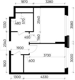 Apartment Sale, 35.8 sq. m. at Peredelkino Blizhnee, Korneya Chukovskogo Street, 1, Vnukovskoye Settlement, Moscow, Russia #3 Apartment Sale, 35.8 sq. m. at Peredelkino Blizhnee, Korneya Chukovskogo Street, 1, Vnukovskoye Settlement, Moscow, Russia #3