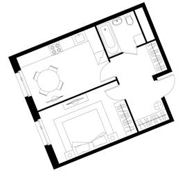 Apartment Sale, 40.8平方米 at Peredelkino Blizhnee, Korneya Chukovskogo Street, 1, Vnukovskoye Settlement, Moscow, Russia #4