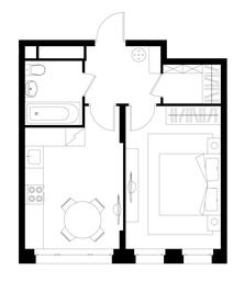 Apartment Sale, 38.6 sq. m. at Peredelkino Blizhnee, Korneya Chukovskogo Street, 1, Vnukovskoye Settlement, Moscow, Russia #4
