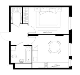 Apartment Sale, 41.4 sq. m. at Peredelkino Blizhnee, Korneya Chukovskogo Street, 1, Vnukovskoye Settlement, Moscow, Russia #4