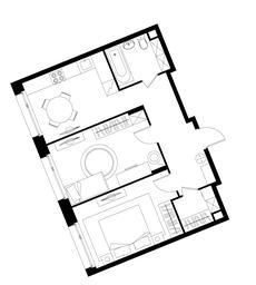 2-BD Apartment Sale, 57平方米 at Peredelkino Blizhnee, Korneya Chukovskogo Street, 1, Vnukovskoye Settlement, Moscow, Russia #4