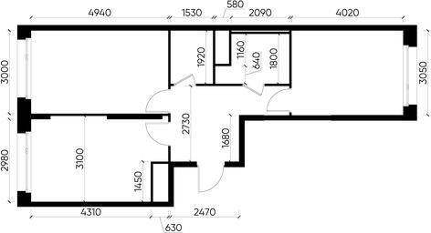 2-BD Apartment Sale, 56.9 sq. m. at Peredelkino Blizhnee, Korneya Chukovskogo Street, 1, Vnukovskoye Settlement, Moscow, Russia #3