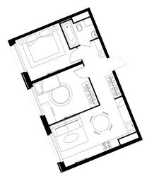 2-BD Apartment Sale, 53.1平方米 at Peredelkino Blizhnee, Korneya Chukovskogo Street, 1, Vnukovskoye Settlement, Moscow, Russia #4
