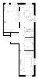 2-BD Apartment Sale, 66.9 sq. m. at Peredelkino Blizhnee, Korneya Chukovskogo Street, 1, Vnukovskoye Settlement, Moscow, Russia #4