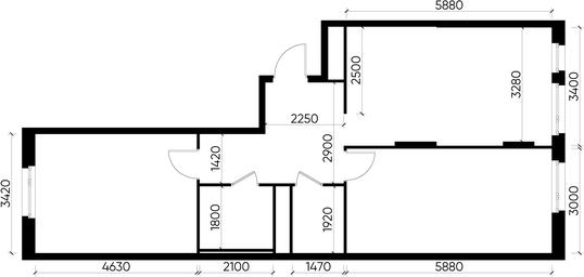 2-BD Apartment Sale, 69 sq. m. at Peredelkino Blizhnee, Korneya Chukovskogo Street, 1, Vnukovskoye Settlement, Moscow, Russia #3