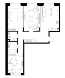 3-BD Apartment Sale, 87.3 sq. m. at Peredelkino Blizhnee, Korneya Chukovskogo Street, 1, Vnukovskoye Settlement, Moscow, Russia #4