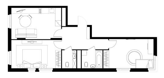 2-BD Apartment Sale, 64.9 sq. m. at Peredelkino Blizhnee, Korneya Chukovskogo Street, 1, Vnukovskoye Settlement, Moscow, Russia #4