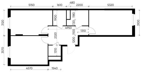 2-BD Apartment Sale, 67.4平方米 at Peredelkino Blizhnee, Korneya Chukovskogo Street, 1, Vnukovskoye Settlement, Moscow, Russia #3