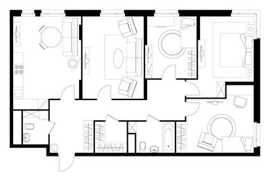 4-BD Apartment Sale, 108.6平方米 at Peredelkino Blizhnee, Korneya Chukovskogo Street, 1, Vnukovskoye Settlement, Moscow, Russia #4