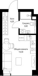 Apartment Sale, 22.1 sq. m. at VEER, Vereyskaya Street, Moscow, Russia #3 Apartment Sale, 22.1 sq. m. at VEER, Vereyskaya Street, Moscow, Russia #3