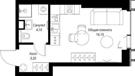 Apartment Sale, 23.4 sq. m. at VEER, Vereyskaya Street, Moscow, Russia #3 Apartment Sale, 23.4 sq. m. at VEER, Vereyskaya Street, Moscow, Russia #3