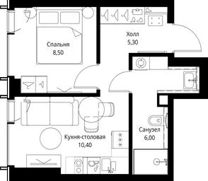 1-BD Apartment Sale, 30.2 sq. m. at VEER, Vereyskaya Street, Moscow, Russia #4