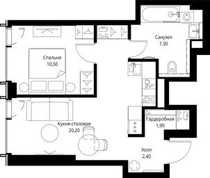 1-BD Apartment Sale, 42.3 sq. m. at VEER, Vereyskaya Street, Moscow, Russia #3 1-BD Apartment Sale, 42.3 sq. m. at VEER, Vereyskaya Street, Moscow, Russia #3
