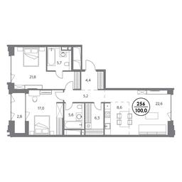 3-BD Apartment Sale, 100 sq. m. at Monblan, Shlyuzovaya Embankment, 2/1с1, Moscow, Russia #3 3-BD Apartment Sale, 100 sq. m. at Monblan, Shlyuzovaya Embankment, 2/1с1, Moscow, Russia #3