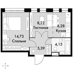 2-BD Apartment Sale, 38.77 sq. m. at Dvizhenie. Govorovo, Центральная улица, 47, деревня Говорово, поселение Московский, Москва, Россия #3 2-BD Apartment Sale, 38.77 sq. m. at Dvizhenie. Govorovo, Центральная улица, 47, деревня Говорово, поселение Московский, Москва, Россия #3