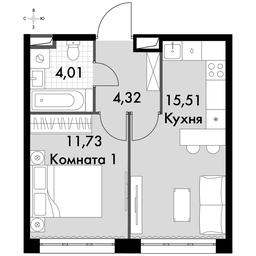 1-BD Apartment Sale, 35.57 sq. m. at Dvizhenie. Govorovo, Центральная улица, 47, деревня Говорово, поселение Московский, Москва, Россия #2 1-BD Apartment Sale, 35.57 sq. m. at Dvizhenie. Govorovo, Центральная улица, 47, деревня Говорово, поселение Московский, Москва, Россия #2